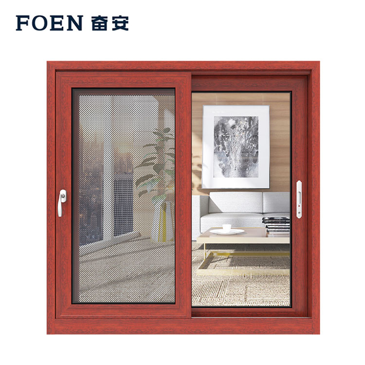 Aluminium double glazed sliding windows